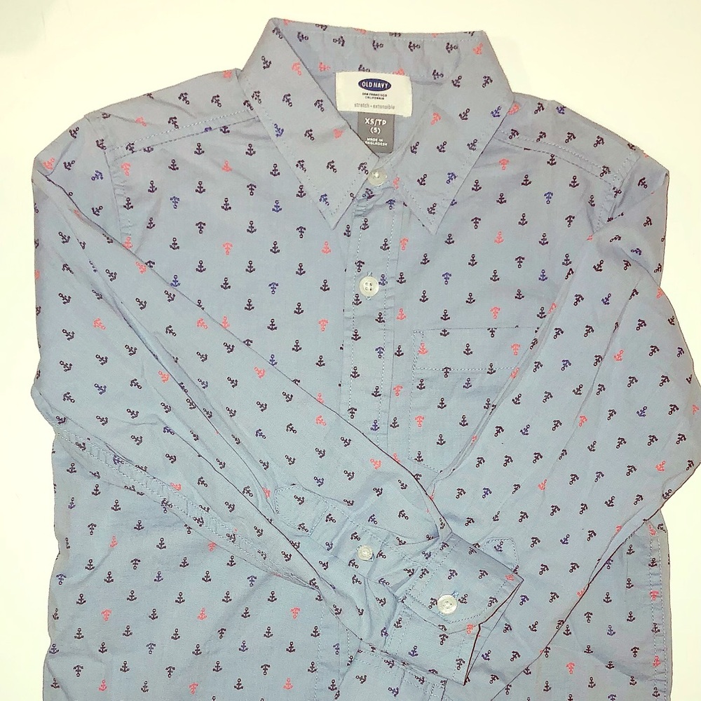 Boys Button Down Long Sleeve Shirt